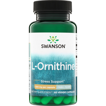 Swanson L-Ornitin 500 mg 60 kapslí