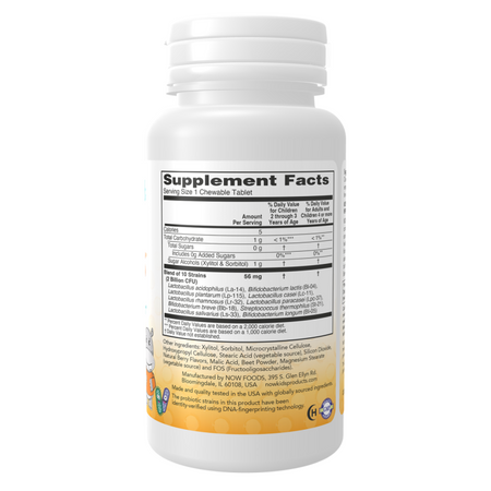 Now Foods Probiotikum BerryDophilus Kids 60 tablet