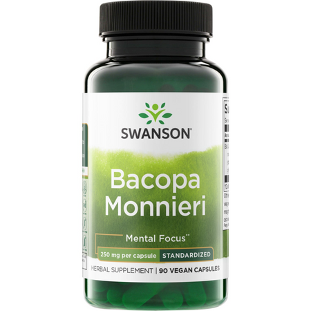 Swanson Bacopa Monniera BaCognize Extract 250 mg 90 kapslí