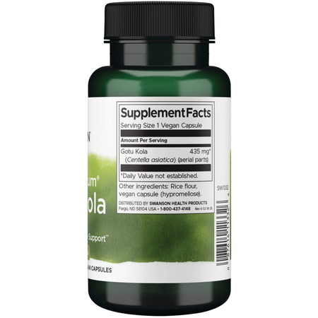 Swanson Full Spectrum Gotu Kola 435 mg 60 kapslí