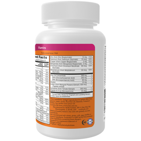 Now Foods Prenatal Gels + DHA 180 kapslí