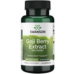 Swanson Goji (Wolfberry) Extract 500 mg 60 kapslí