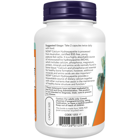 Now Foods Calcium Hydroxyapatite 120 kapslí