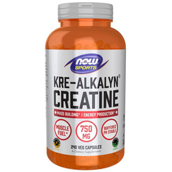 Now Foods Kre-Alkalyn Creatine 240 veg kapslí