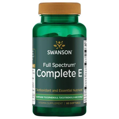 Swanson Vitamin E + Tokotrienoly 60 kapslí