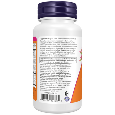 Now Foods Co-Enzyme B-Complex 60 veg kapslí