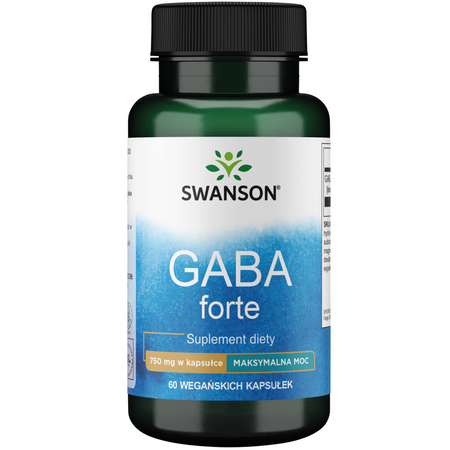 Swanson GABA (Kyselina Gama Aminomáselná) 750 mg 60 kapslí