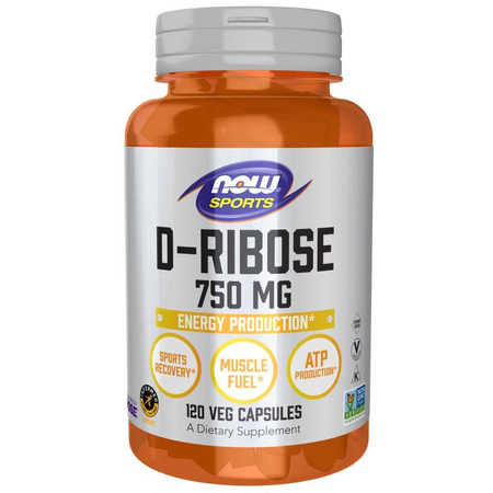 Now Foods D-Ribose 750 mg 120 veg kapsúl