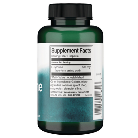 Swanson L-Tyrosin 500 mg 100 kapslí