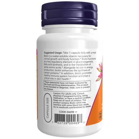 Now Foods Biotin 1000 mcg 100 kapslí