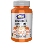 Now Foods Arginine 500 mg Ornithine 250 mg 100 kapslí