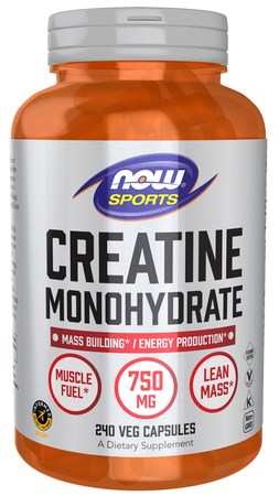 Now Foods Creatine Monohydrate 750 mg 240 kapslí