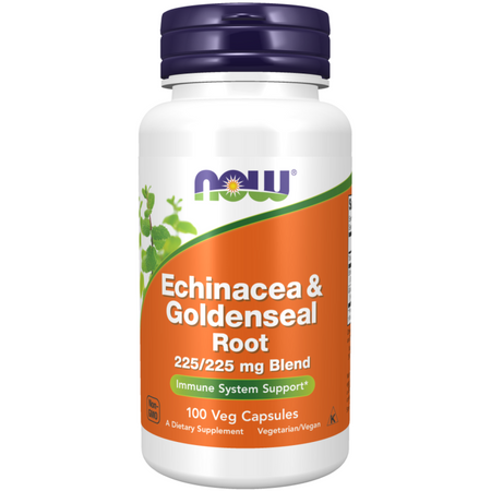 Now Foods Echinacea a Goldenseal Root 100 veg kapslí