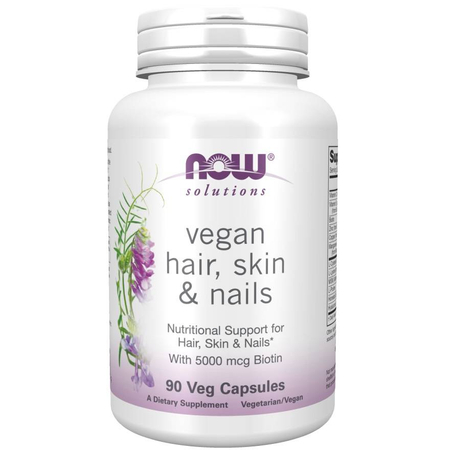 Now Foods Hair, Skin a Nails Vegan 90 veg kapslí