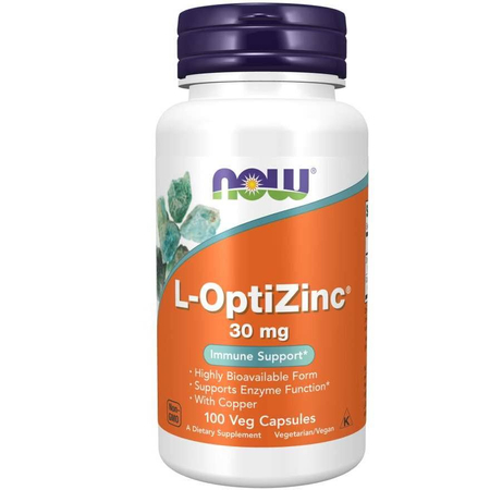 Now Foods L-OptiZinc 30 mg 100 kapslí