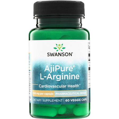 Swanson AjiPure L-Arginin 500 mg 60 kapslí
