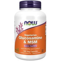 Now Foods Glucosamine a MSM (Vegetarian) 120 kapslí
