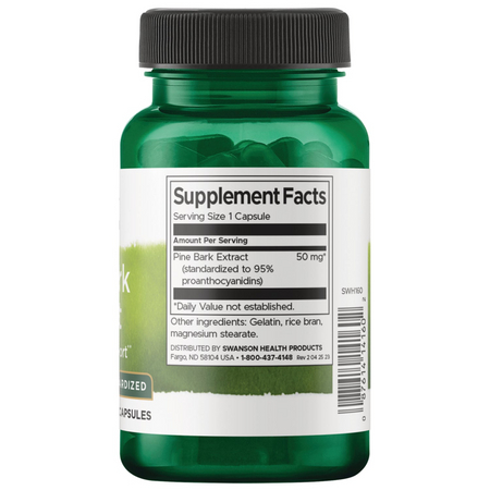 Swanson Borová Kůra (Pine Bark) Extract 50 mg 100 kapslí