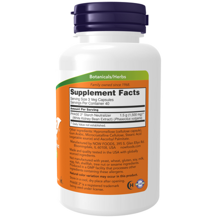 Now Foods Phase 2 500 mg 120 veg kapsli