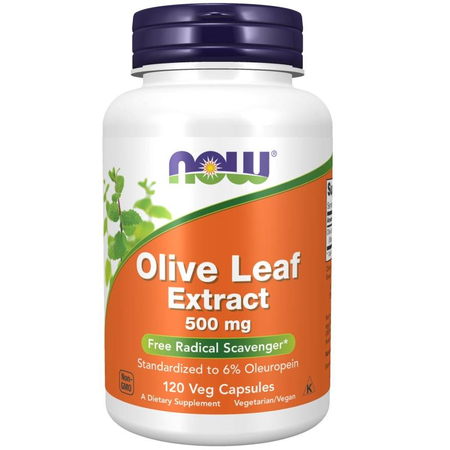 Now Foods Olive Leaf 500 mg Extract 120 kapslí