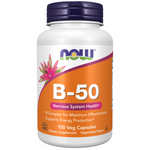 Now Foods Vitamin B-50 Complex 100 veg kapslí