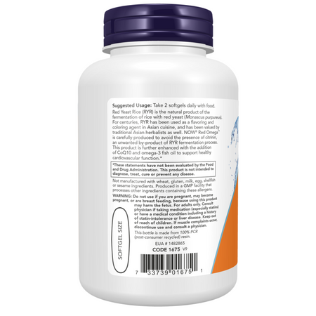 Now Foods Red Omega Fish Oil 180 kapslí