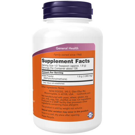 Now Foods MSM Methylsulfonylmethan Pudr 227 g