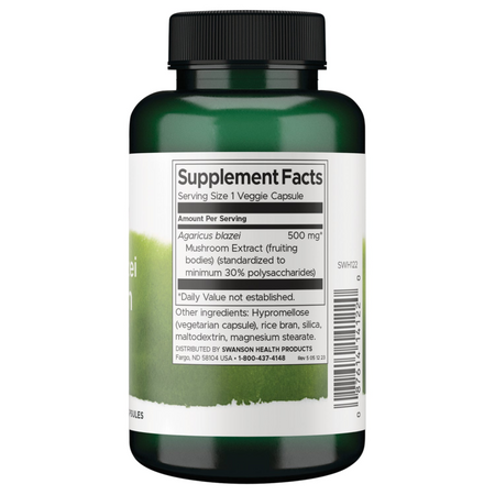 Swanson Agaricus Blazei Extrakt 500 mg 90 kapslí