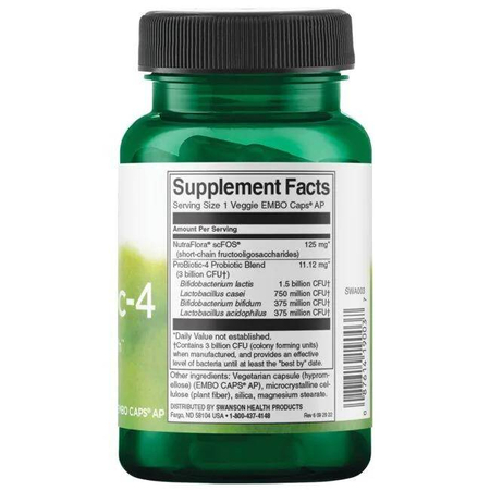 Swanson Probiotic-4 60 kapslí
