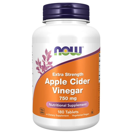 Now Foods Apple Cider Vinegar, Extra Strength 750 mg 180 tablet