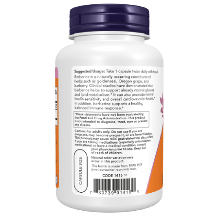 Now Foods Berberine HCl 500 mg 90 kapslí