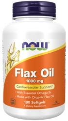 Now Foods Lněný Olej (Flax Oil) 1000 mg 100 kapslí