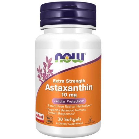 Now Foods Astaxanthin Extra Strength 10 mg 30 kapslí