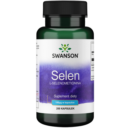 Swanson Selenium L-Selenomethionine 100 mcg 200 kapslí