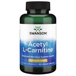 Swanson Acetyl L-Carnitin (ALC) 500 mg 100 kapslí