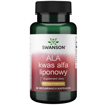 Swanson ALA Kyselina Alfa Lipoová 600 mg 60 kapslí