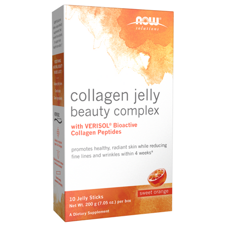 Now Foods Collagen Jelly Beauty Complex Sweet Orange 10 Jelly Sticks