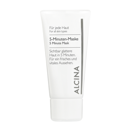 ALCINA For all skin types 5 Minute Mask – vyhlazující pleťová maska s extraktem z červeného vína, 50 ml
