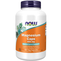 Now Foods Magnesium 400 mg 180 kapslí