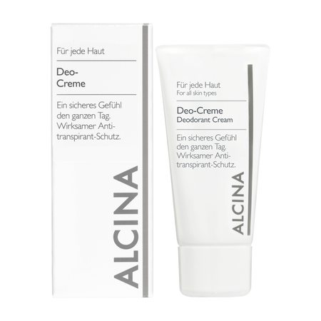 ALCINA For all skin types Deodorant Cream – antiperspirační deo-krém bez alkoholu pro citlivou pokožku, 50 ml