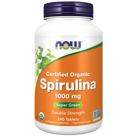 Now Foods Spirulina, Double Strength, Organic 1000 mg 240 tablet