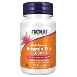 Now Foods Vitamin D-3 5000 iu 30 kapslí