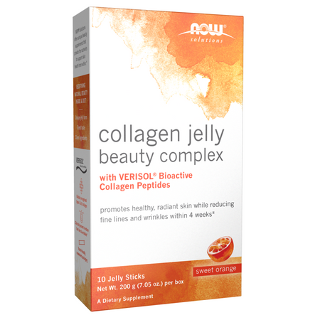 Now Foods Collagen Jelly Beauty Complex Sweet Orange 10 Jelly Sticks