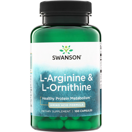 Swanson L-Arginin a L-Ornithin  100 kapslí
