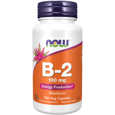Now Foods Vitamin B2 (Riboflavin) 100 mg 100 kapslí