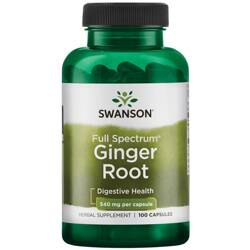 Swanson Zázvor (Ginger Root) 540 mg 100 kapslí