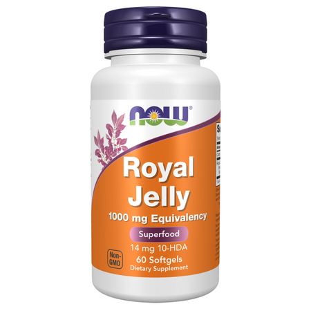 Now Foods Mateří Kašička (Royal Jelly) 1000 mg 60 kapslí