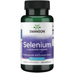 Swanson Selenium L-selenomethionin 100 mcg 300 kapslí