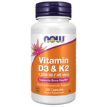 Now Foods Vitamin D-3 a K-2 120 veg kapslí