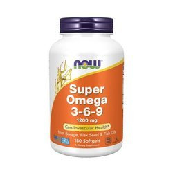 Now Foods Super Omega 3-6-9 180 kapslí